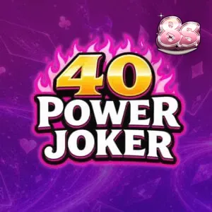 Giao diện trò chơi slot 40 Power Joker với các biểu tượng trái cây và joker cổ điển